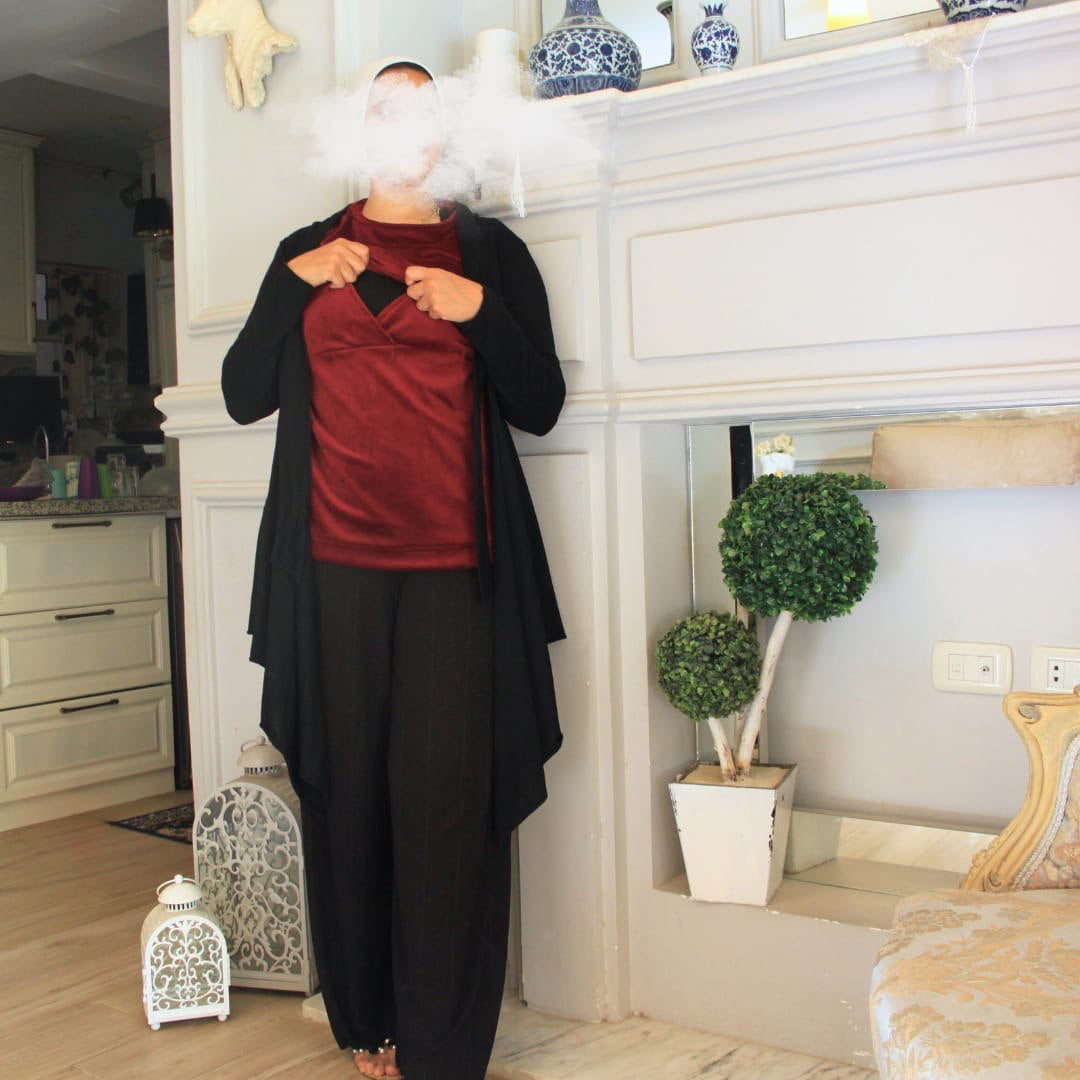 Winter Breastfeeding Shirt - بدي رضاعه شتوي كت