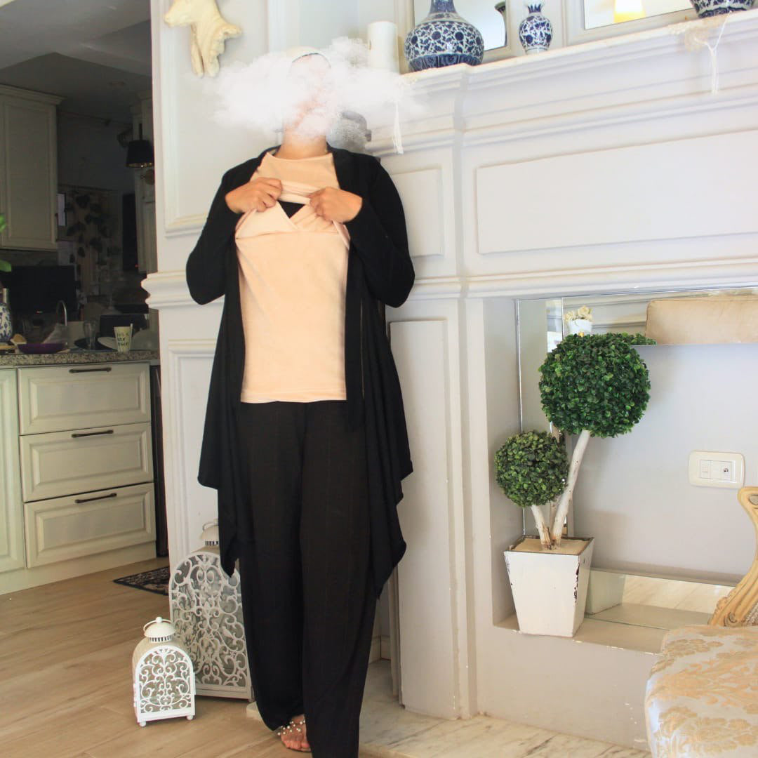 Winter Breastfeeding Shirt - بدي رضاعه شتوي كت
