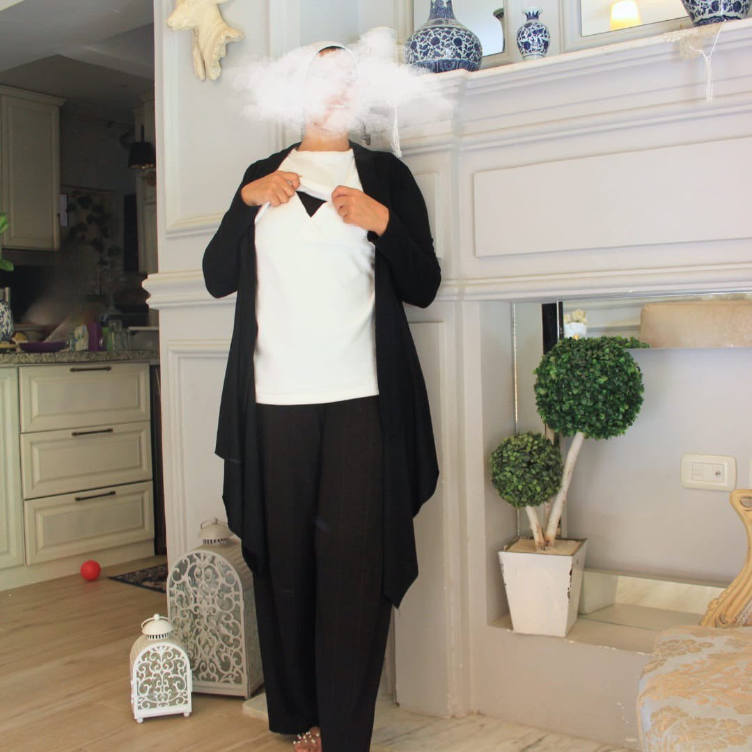 Cotton Breastfeeding Shirt - بدي رضاعه قطن كت
