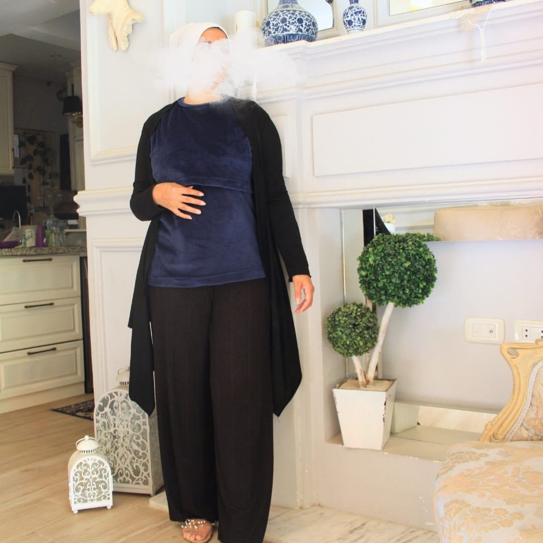 Winter Breastfeeding Shirt - بدي رضاعه شتوي كت