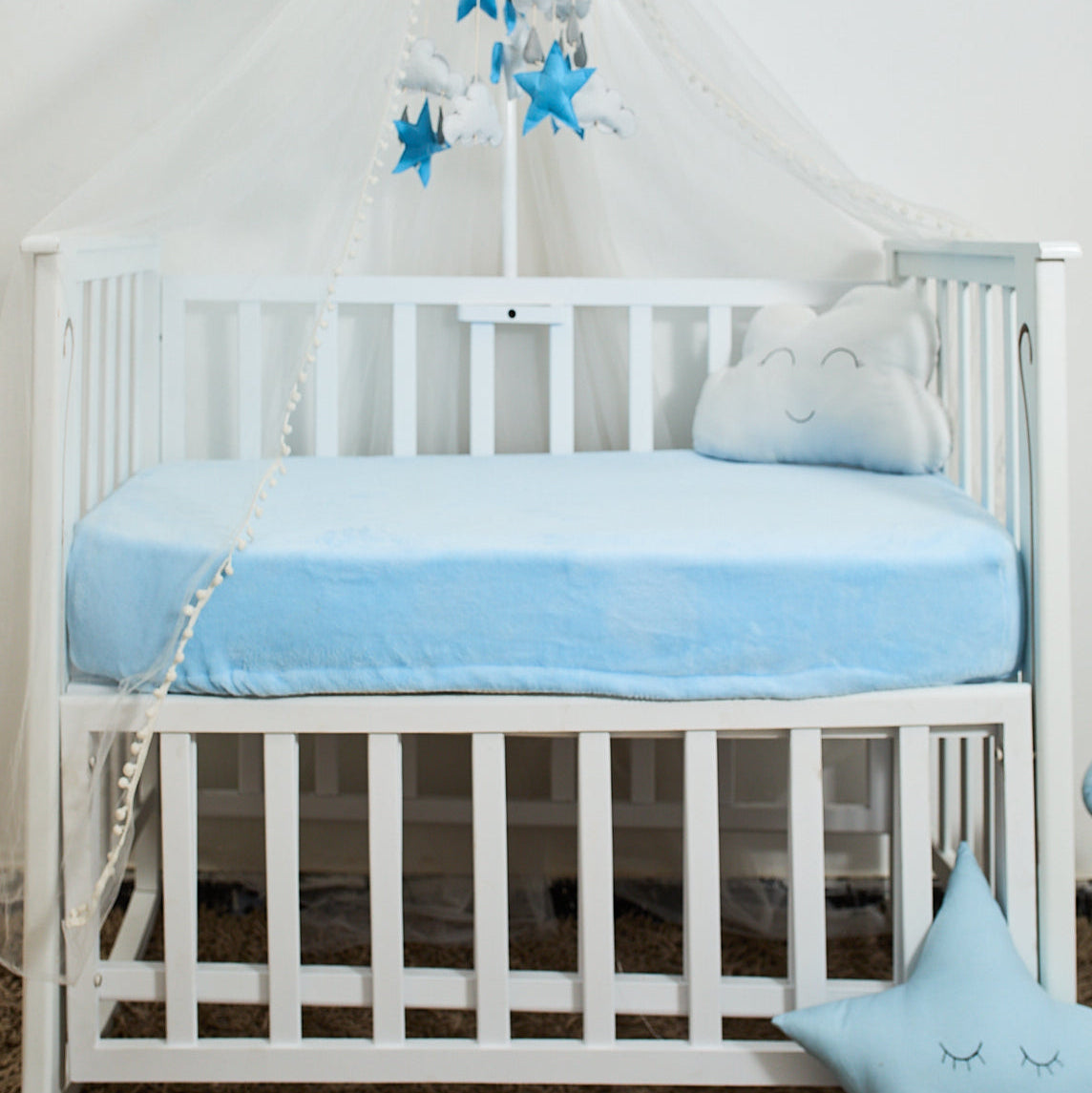 Crib Fitted Fleece - دفايه سرير بيبي استك