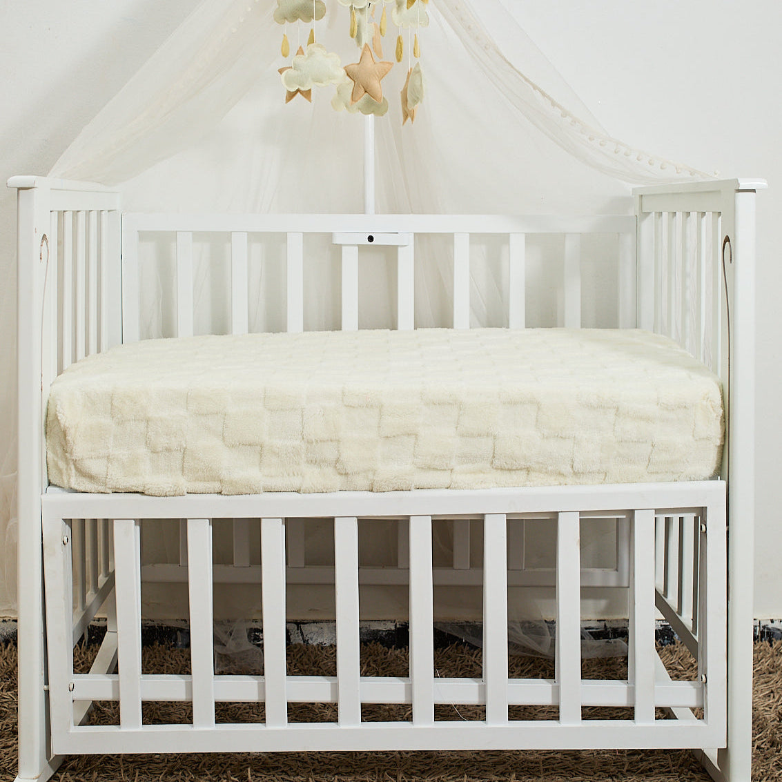 Crib Fitted Fleece - دفايه سرير بيبي استك
