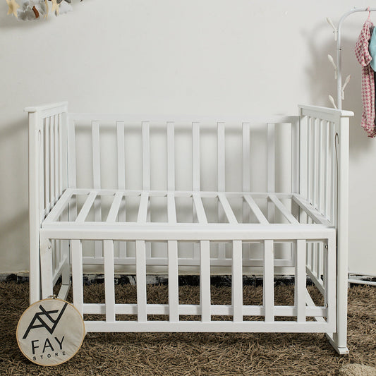 White Crib - سرير بيبي فقط ابيض