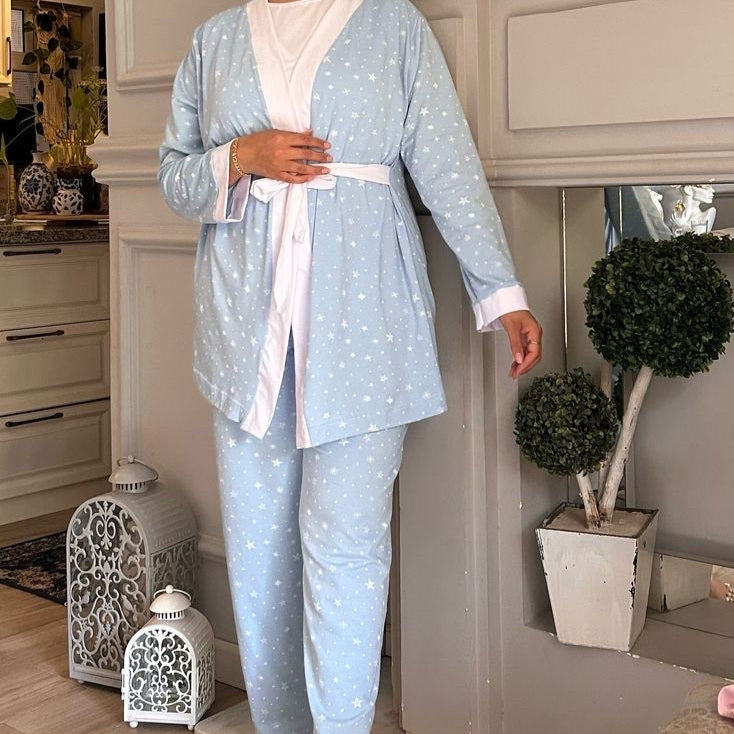 Matching Mom & Baby Pajama -  بيجامه المستشفي للام والبيبي قطن جلاكسي